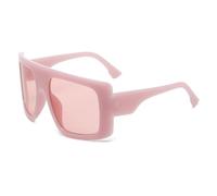 RRNTTTM Protective Glasses Oversized Punk Sunglasses Y2K Unique Men Trendy Riding Sun Glasses Eyewear UV400,jelly pink