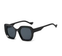 RRNTTTM Retro Gradient Women Sunglasses Luxury Frame Design Trendy Men Sun Glasses UV400,black,one