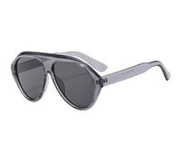 RRNTTTM Vintage Oversized Flat Top Oval Sunglasses Women Designer Popular Sun Glasses Punk Outdoor Driving Eyeglasses UV400,grey