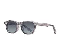 RRNTTTM Vintage Rivets Sunglasses Metal Core Temple Retro Anti-blue Light Eyeglasses Frames Uv400(Gray Gray)