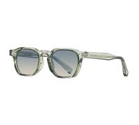 RRNTTTM Vintage Rivets Sunglasses Metal Core Temple Retro Anti-blue Light Eyeglasses Frames Uv400(Green Blue pink)