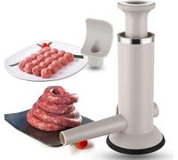 RROAD Sausage Stuffer Meatball Maker 2 in 1 Vertical Sausage Stuffer Machine Sausage Stuffer Household Use, 2 Stuffer Tubes for Commercial and Household Use