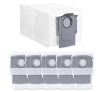 Rrochio Robot Vacuum Cleaner Accessories for Roborock Saros 10R, 6 Dust Bags for Roborock Qrevo S, Qrevo Master, Qrevo Pro, Qrevo Curv, Qrevo Edge, S8 MaxV Ultra, S8 Max Ultra, QV 35A 2.7L Capacity