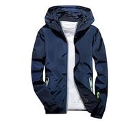 Rrongwn Cycling Jacket Men's Winter Cycling Clothing Breathable Hiking Jacket Indbreaker Outdoor Jackets Lightweight Wind Jacket Trekking Rain Jacket Cycling Jacket, blue, 6XL