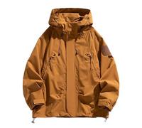 Rrongwn Rain Jacket Men's Lightweight Waterproof Sun Protection Wind Jacket Casual Raincoat Lightweight Outdoor Jacket Business Warm Jacket Foldable Hardshell Windbreaker Large Sizes Softshell Jacket,