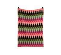 Røros Tweed Åsmund bold blanket 135x200 cm Pink-green