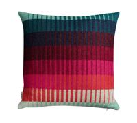 Røros Tweed Åsmund gradient cushion 50x50 cm Red-turquoise