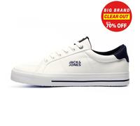 RRP £49.99 - Jack & Jones Tim Mens Canvas Trainers Casual Designer Plimsols