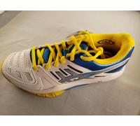 RRP £80 UK Size 4 (EU 37) Asics Women's Trainers White/Lightning/Diva Blue