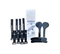RRP ProGuard Hook & Loop Straps With Rubber Pads - Black