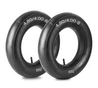 RRQ 2 x 4.80/4.00-8 Tyre Inner Tube with Straight TR-13 Valve Stem, 12.9/4-8" Heavy Duty Replacement Hose for Wheelbarrows, Sack Trucks, Lawn Mowers, Carts, Trailers, Carts and More