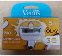 (RRR) Gillette Venus + Olay Comfortglide Coconut Scent Refills, 3pk, New