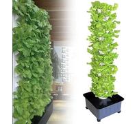 RRrawgff 15 Floors 45 Holes Hydroponics Tower Set Hydroponic Growing System, Farm Greenhouse Hydroponic Grow System, Vegetable Plant Tower Gift for Gardening Lover