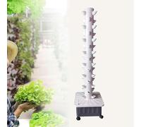 RRrawgff 15 Floors 45 Holes Hydroponics Tower Set Hydroponic Growing System, Hydroponic Growing Kit, Aquaponics Growing System, Vertical Hydroponics Growing