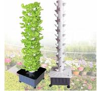 RRrawgff Hydroponics Growing System Balcony Hydroponic Growing System Detachable Colonization Cups Home Garden Farm Greenhouse Vertical Tower Planters Hydroponic Tower