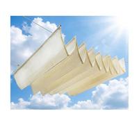 RRrawgff Retractable Wave Shade Sails,Telescopic Canopy Pergola Cover with Mounting Kit, Sun Protection Anti-UV Roof Awning,U-shaped Wave Sunshade，for Patio Porch Garden Yard Deck(W1.5*L18m/W4.92*L59