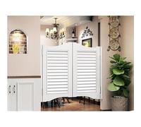 RRrawgff Retro Shutter Salon revolving Door,Cafe revolving Door,Environmentally Friendly Indoor Kitchen Bathroom Decorative partition,A03,100x70cm
