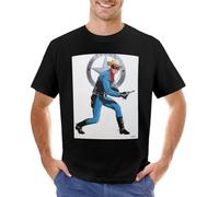 RRRRDXdx333 Lone-Ranger-Clayton-Moore-T-Shirt-Aesthetic-Clothes-Plain-s-t-Shirt Black