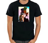 RRRRDXdx333 Mad Hatter Johnny Depp Jack Sparrow Short Sleeve White TMen F500