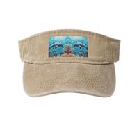 RRSZCC Beautiful Underwater World Dolphins Coral Women Breathable Sun Protection Cap for Golf, Tennis, Running - Daily Wear