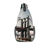 RRSZCC Brooklyn Bridge S Sling Chest Bag For Men And Women Small Shoulder Bag Waterproof Mini Crossbody Daypack For Hiking