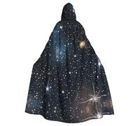 RRSZCC Constellation Star Clusters Galaxies Witch Cloak Halloween Hooded Cape Queen King Robe Outfit Renaissance Medieval Costume Cape Cosplay Costume