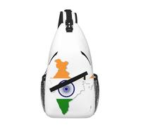 RRSZCC Flag Map Of India Sling Chest Bag For Men And Women Small Shoulder Bag Waterproof Mini Crossbody Daypack For Hiking
