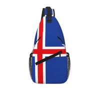 RRSZCC Flag Of Iceland Sling Chest Bag For Men And Women Small Shoulder Bag Waterproof Mini Crossbody Daypack For Hiking