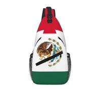RRSZCC Flag Of Mexico Sling Chest Bag For Men And Women Small Shoulder Bag Waterproof Mini Crossbody Daypack For Hiking