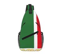 RRSZCC Flag Of The Chechen Republic Sling Chest Bag For Men And Women Small Shoulder Bag Waterproof Mini Crossbody Daypack For Hiking