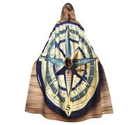 RRSZCC Great Sea Voyage Witch Cloak Halloween Hooded Cape Queen King Robe Outfit Renaissance Medieval Costume Cape Cosplay Costume