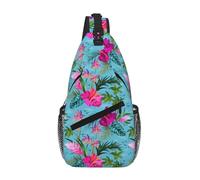 RRSZCC Hello Hawaii Sling Chest Bag For Men And Women Small Shoulder Bag Waterproof Mini Crossbody Daypack For Hiking