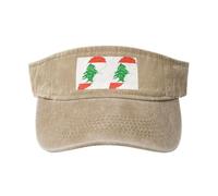 RRSZCC Lebanon Flag Map Women Breathable Sun Protection Cap for Golf, Tennis, Running - Daily Wear Natural
