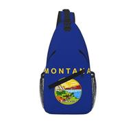 RRSZCC Montana State Flag Sling Chest Bag For Men And Women Small Shoulder Bag Waterproof Mini Crossbody Daypack For Hiking
