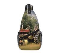 RRSZCC Old Tractor Photoes Farm Sling Chest Bag For Men And Women Small Shoulder Bag Waterproof Mini Crossbody Daypack For Hiking