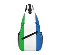 RRSZCC Sierra Leone Flag Sling Chest Bag For Men And Women Small Shoulder Bag Waterproof Mini Crossbody Daypack For Hiking