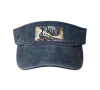 RRSZCC Steam Train Clouds Women Breathable Sun Protection Cap for Golf, Tennis, Running - Daily Wear Navy Blue