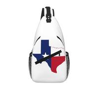 RRSZCC Texas State Flag Map Sling Chest Bag For Men And Women Small Shoulder Bag Waterproof Mini Crossbody Daypack For Hiking