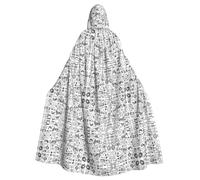 RRSZCC Video Game Boys Witch Cloak Halloween Hooded Cape Queen King Robe Outfit Renaissance Medieval Costume Cape Cosplay Costume