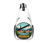 RRSZCC Zurich Switzerland Sling Chest Bag For Men And Women Small Shoulder Bag Waterproof Mini Crossbody Daypack For Hiking