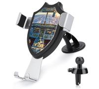 Rrtsmsgh Airplane Cockpit and Sunrise Car Phone Holder, Universal Adjustable Auto Phone Holder - Strong Suction Cup, Air Vent Cellphone Stand Car Mount for 4-6 Inch Phones