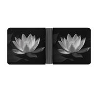Rrtsmsgh Black And White Wallet for Men & Women Ultra Slim PU Leather Bifold Wallet, Credit Card Holder for Travel