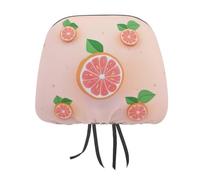 Rrtsmsgh Cute Grapefruit Car Headrest Covers Universal 11 X 10.6 Inch - Soft Elastic Head Rest Cover, 2 Pack Car Headrest Protector for Women Men