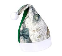 Rrtsmsgh Glitter Sequin Christmas Hat Funny Soft Xmas Cap Adult, Rabbit Wearing A Bow Santa Hat for New Year Party