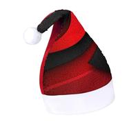 Rrtsmsgh Glitter Sequin Christmas Hat Funny Soft Xmas Cap Adult, Red Black Santa Hat for New Year Party