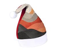 Rrtsmsgh Glitter Sequin Christmas Hat Funny Soft Xmas Cap Adult, Retro Images Santa Hat for New Year Party