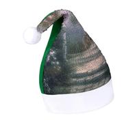 Rrtsmsgh Glitter Sequin Christmas Hat Funny Soft Xmas Cap Adult, Secret Garden Santa Hat for New Year Party