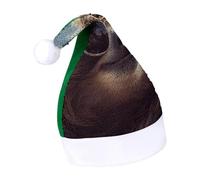 Rrtsmsgh Glitter Sequin Christmas Hat Funny Soft Xmas Cap Adult, Sloth with Sunglasses Santa Hat for New Year Party