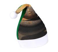 Rrtsmsgh Glitter Sequin Christmas Hat Funny Soft Xmas Cap Adult, Sunrise Landscape Zen Stone Santa Hat for New Year Party