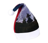 Rrtsmsgh Glitter Sequin Christmas Hat Funny Soft Xmas Cap Adult, Witch Prayed Santa Hat for New Year Party
